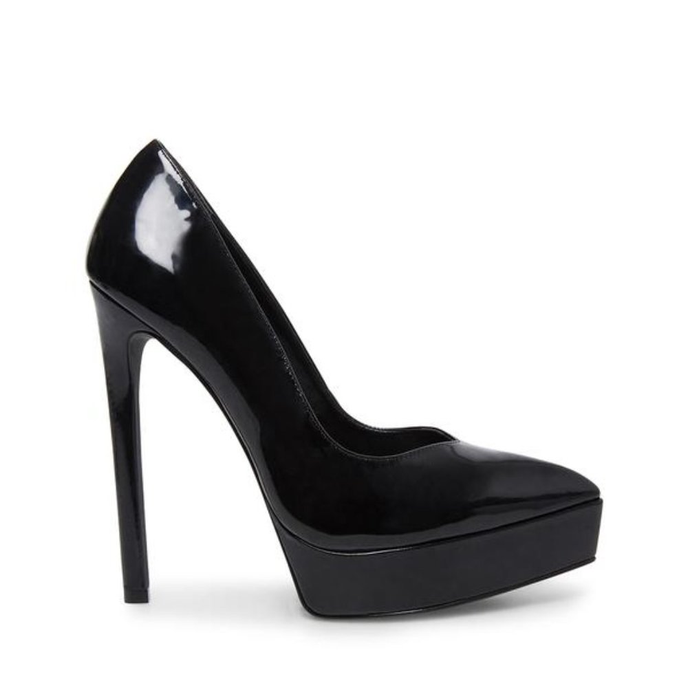 Steve Madden LUXURY BLACK PATENT HEEL size 7